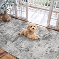 3x5 Rug Entryway Washable Abstract: Non Slip Runner by HILORUUG