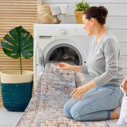 Washable Hallway Runner Rug 3x14: Non Slip Runner Rugs - Image 3