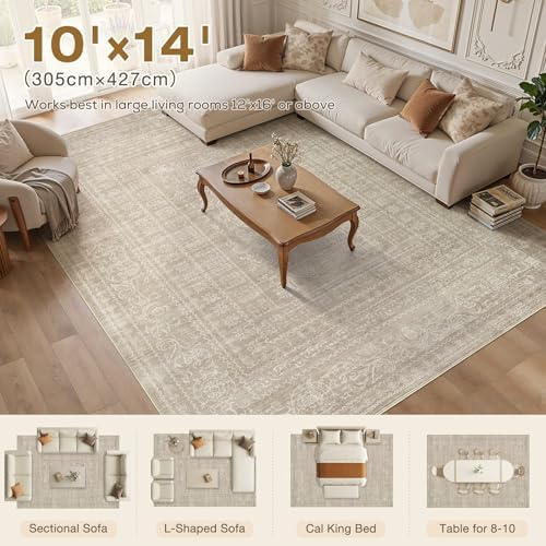 Nakagishi Neutral 10x14 Area Rugs - Image 5