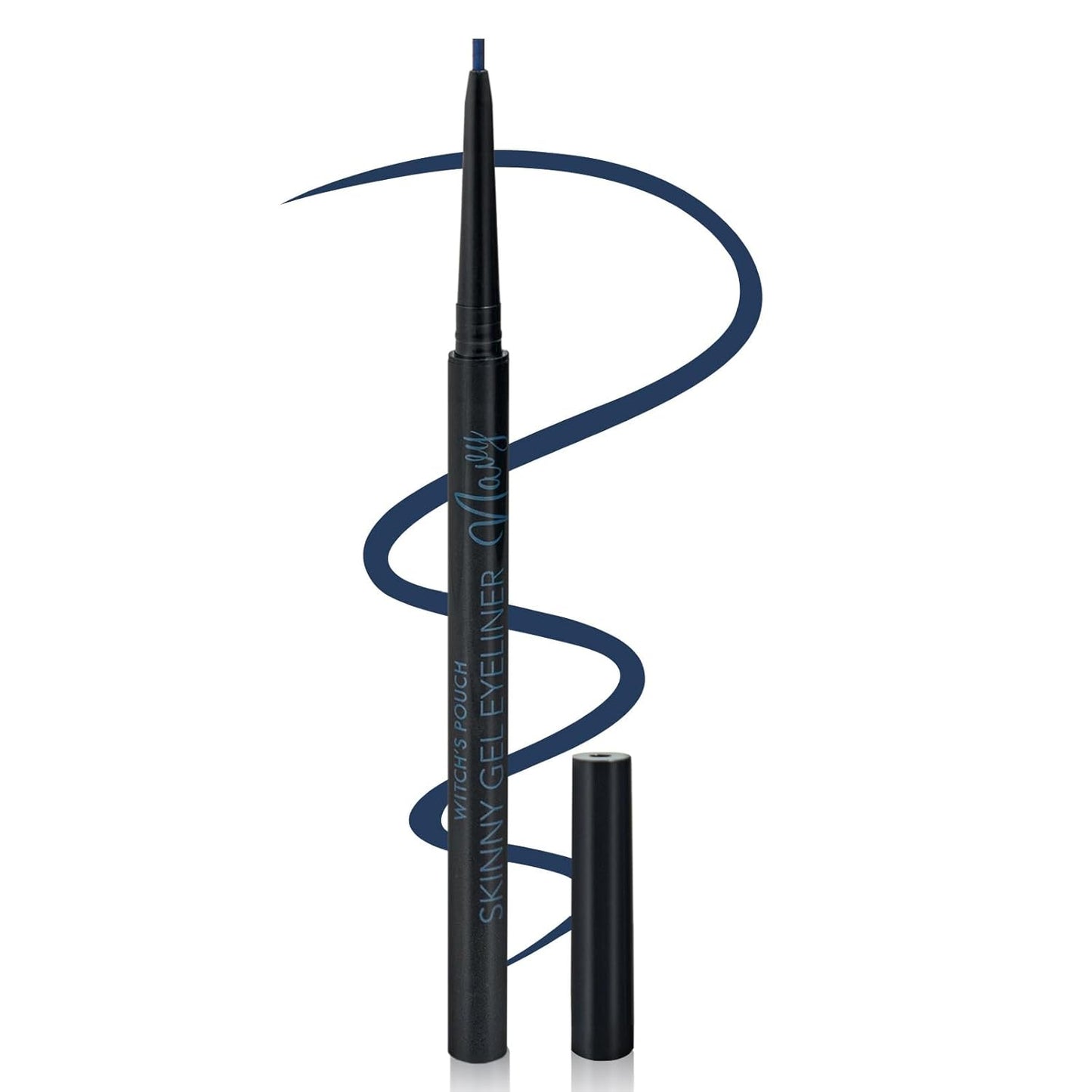 Witch's Pouch Gel Eyeliner Pencil Waterproof Smudge Proof, Long-Lasting Eye Liner, High-Intensity Colored, Ultra-Smooth Korean Eye Pencil Eye Makeup (08 Navy)