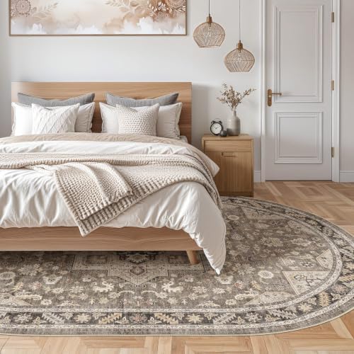 cotiled 5x8 Ellipse Area Rug for Living Room, Traditional - Image 7