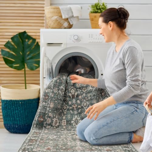 Washable Hallway Runner Rug 3x20: Non Slip Runner Rugs - Image 6