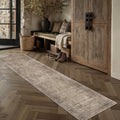 HUGEAR Taupe 2x8 Neutral Runner Rugs by HUGEAR