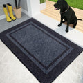 PURRUGS Dirt Trapping Indoor Door Mat, Bluish Grey & Charcoal by PURRUGS