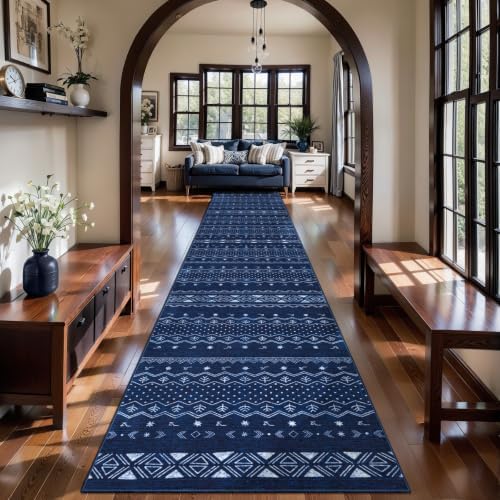 SERISSA 2x12 Washable Non-Slip Boho Runner Rug by SERISSAHomeDecorCollection