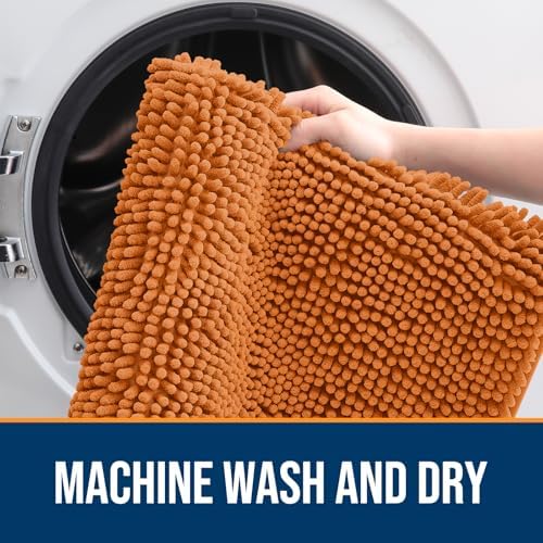 OLANLY Dog Door Mat for Muddy Paws 30x20, Super Absorbent Chenille Mud Mat - Image 5
