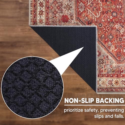Keen Home Design Vintage Washable Area Rug, Non-Slip Low Pile - Image 5