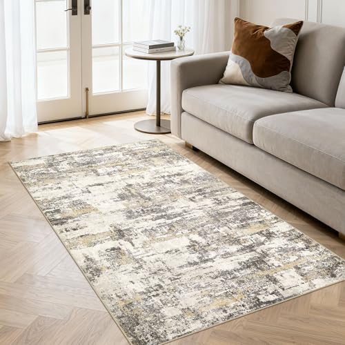 3x5 Runner Rug, Abstract Washable Hallway Rugs - Image 3