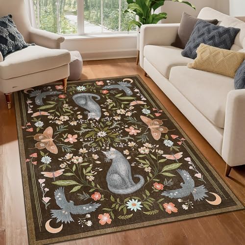 GarveeHome 4x6 Cat Washable Area Rug - Image 3