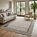 GarveeHome Scalloped Washable Rug 6x9 Rugs by GarveeHome