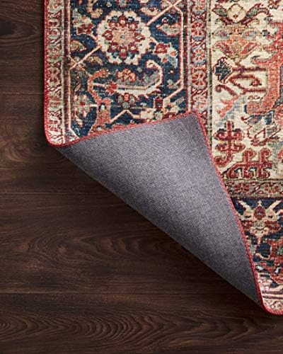 Loloi Layla Red/Navy 7'-6" x 9'-6" Area Rug - Image 7