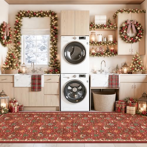 Christmas 3x10 Runner Rugs for Hallway - Image 5