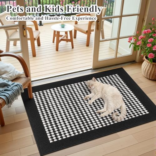 Ileading Indoor Door Mat 2x3ft, Absorbent Muddy Mats - Image 2