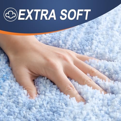 OLANLY Bathroom Runner Rug 45x27, Extra Soft Absorbent Microfiber Bath Rugs - Image 3
