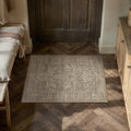HUGEAR Entryway Area Rugs 2x3 Light Brown Vintage Rug by HUGEAR