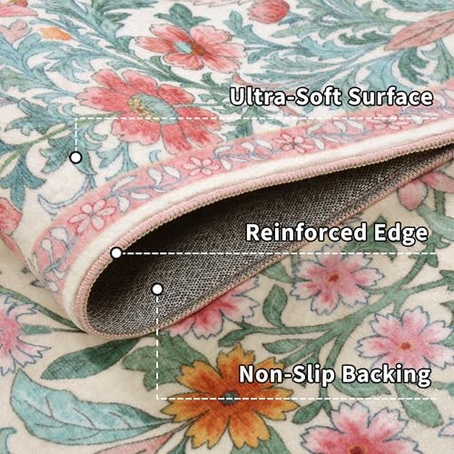 8x10 Large Area Rug Floral Botanical Boho Carpet - Image 5