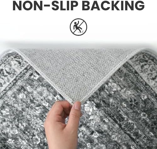 SIILOOM 3x5 Washable Area Rug Non Slip Door Mat Indoor - Image 6