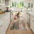 RELEANY Washable Runner 2'6"x8' Abstract Area Rug by RELEANY
