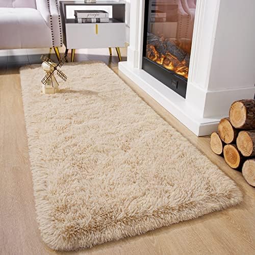 Chicrug Soft Runner Rugs for Bedroom Living Room Plush Fluffy Rug 2x7 - Image 3