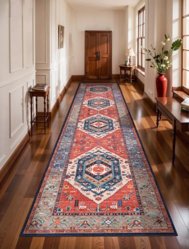 SERISSA 3x12 Washable Non Slip Boho Runner Rug by SERISSAHomeDecorCollection