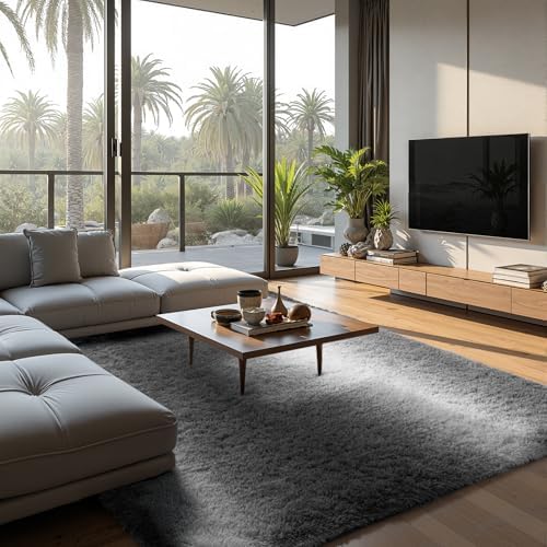 Zentavio Grey White Gradient Area Rugs - Image 5