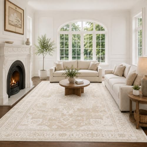 10x12 Area Rugs Washable Large Vintage Rug by Unknown