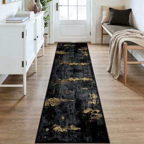 RELEANY Washable Runner 2'x9' Abstract Area Rug - Image 2
