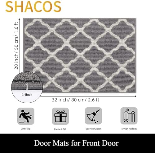 SHACOS Door Mats 20"x32" Indoor Washable Kitchen Entryway Rug Non Slip - Image 2