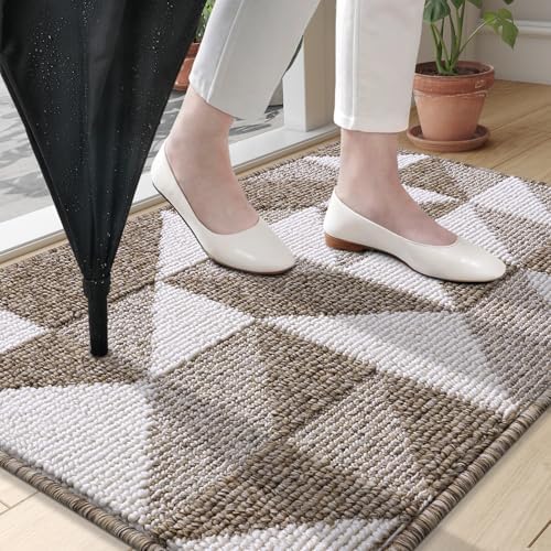 OLANLY Door Mat Indoor Entrance Washable 47x23, Odor-Free Low-Profile Front - Image 2