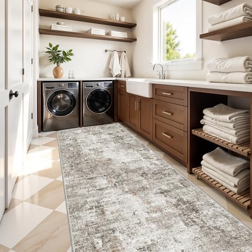 4x12 Wide Hallway Runner Rug – Non-Slip Washable Rubber-Backed Large Carpet - Image 3
