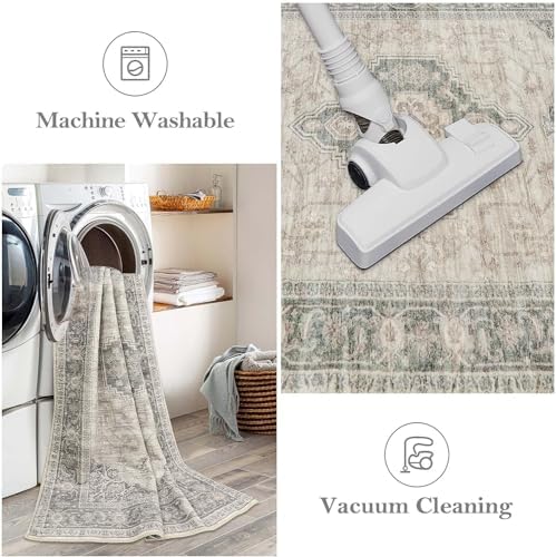 Lahome Oriental Hallway Runner Rug, 2.5x12 Washable Kitchen Runners - Image 5