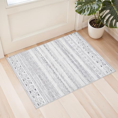 cotiled Washable 2x3 Entryway Rugs: Boho Moroccan Soft Small Rug by COTILED