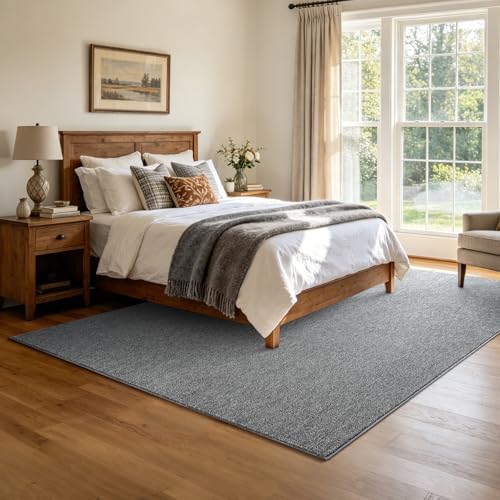 6x9 Large Grey Area Rug Washable Non-Slip Soft Thin - Image 2