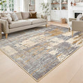 Toneed Washable 5x7 Camel Area Rug by Toneed
