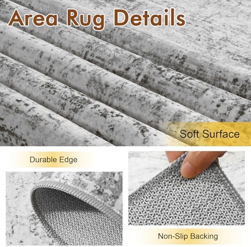 9x12 Ft Abstract Washable Area Rugs - Image 6