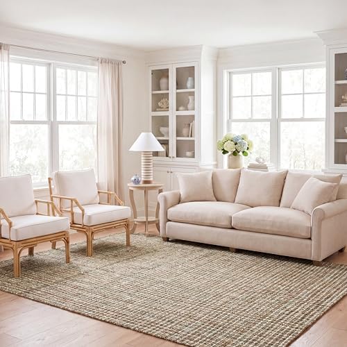 SAFAVIEH Natural Fiber Area Rug 11x15, Jute Knotted X-Large Sage NF447S by Unknown