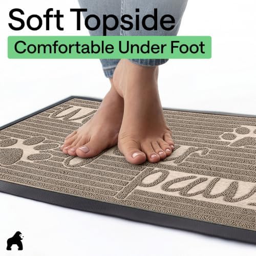 GORILLA GRIP WeatherMAX Door Mat, Indoor Outdoor Use - Image 7