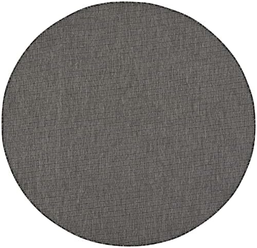Nourison Home Positano Charcoal 6' x Round Area Rug by NourisonHome