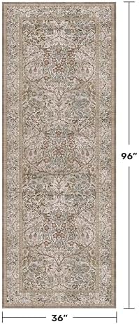 Moss Green 3x8 Oriental Runner Rugs - Image 2