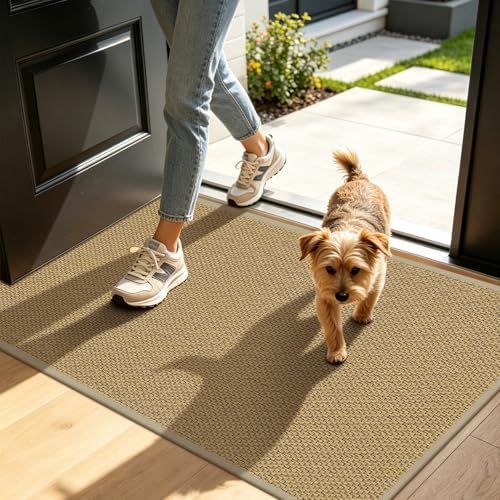 LEKEEPGO Front Door Mat 24"x36", Indoor Non Slip Washable Entry Mat by LEKEEPGO