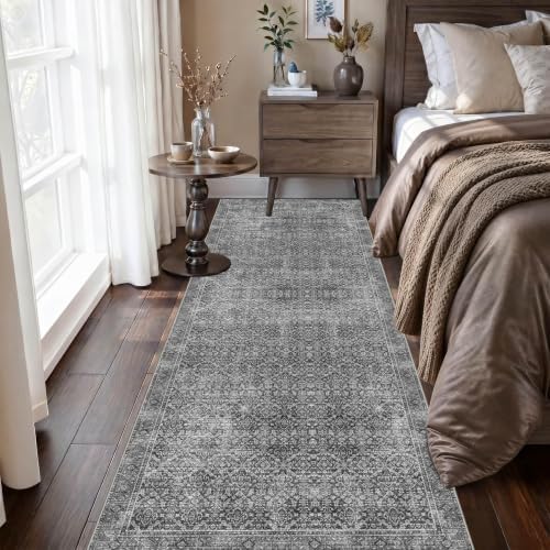2.6x8 Small Vintage Washable Area Rug - Image 6