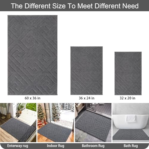 AROGAN Washable Indoor Door Mat, Low Profile Entry Rugs 36x60 Inch - Image 7