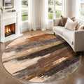 Ciicool Washable 5ft Round Rug, Modern Abstract Rugs by CIICOOLHomeDeco