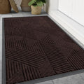 Smiry Front Door Mat Outside Entrance, Low Profile Rubber Doormat by Smiry
