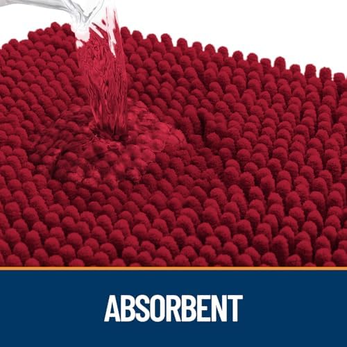 OLANLY Dog Door Mat for Muddy Paws 47x24, Super Absorbent Chenille Mud Mat - Image 3