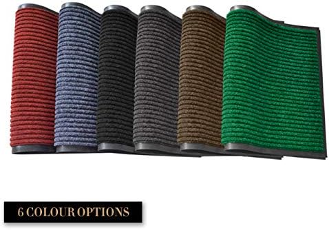 LuxUrux 2-Pack Striped Blue Door Mat - Image 6