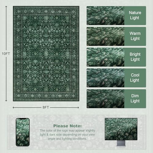 8x10 Area Rugs Living Room: Washable Rug - Image 2