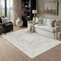 HUGEAR Grey Beige 5x7 Area Rugs by HUGEAR