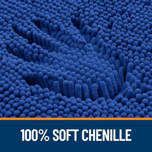 OLANLY Small Bathroom Rugs 24x16, Extra Soft Absorbent Chenille Bath Rugs - Image 3