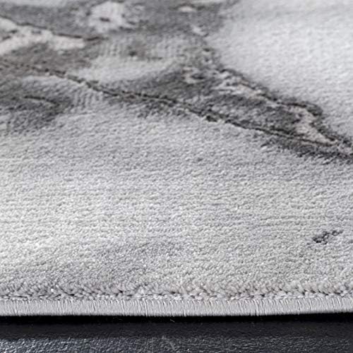 SAFAVIEH Craft Runner Rug 2'3"x6', Modern Grey & Silver CFT877G - Image 4